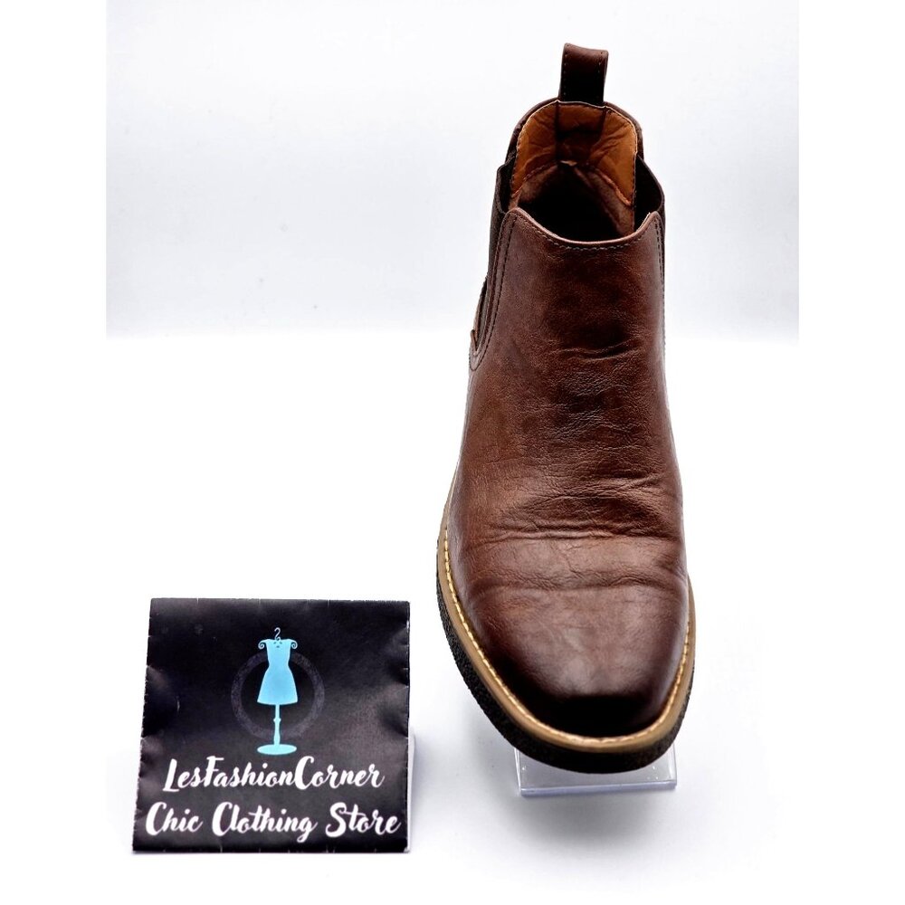 Deer Stags Men's Brown Vegan Leather Rockland Chelsea Boots Size 8M 2163 - Picture 15 of 16
